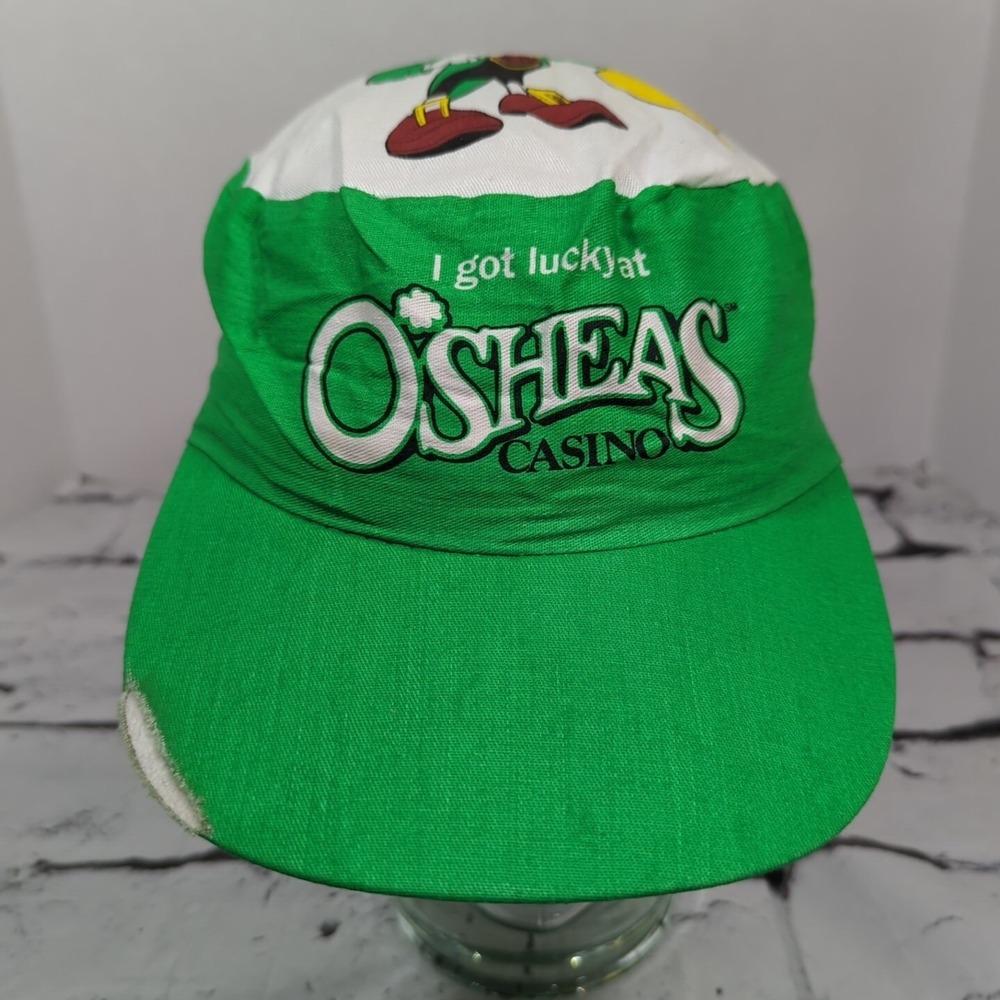 Flamingo Hilton Las Vegas O'Sheas Casino Painters Hat VTG 80's Flaw